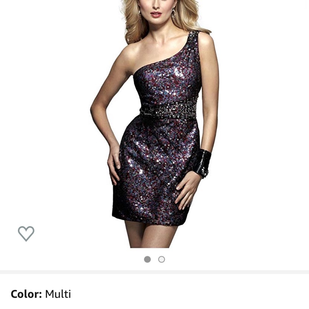 Clarisse 2033 One Shoulder Sequin Prom Dress